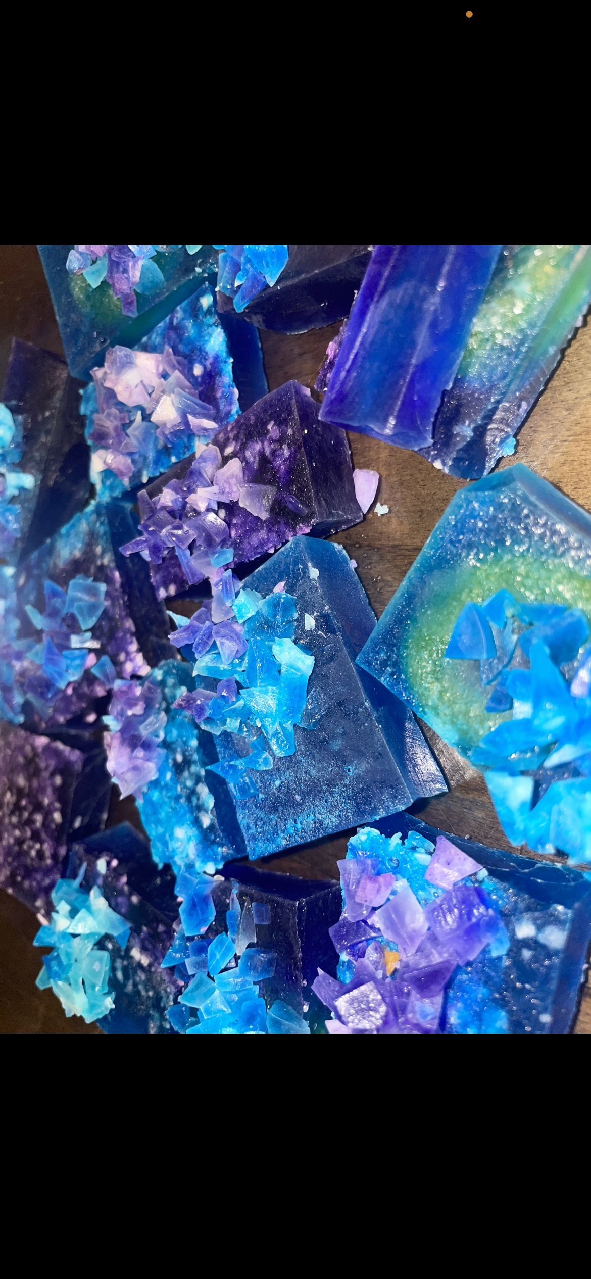 Blue lagoon Edible crystal