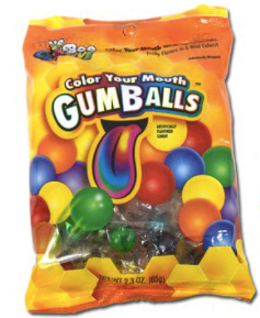 COLOR YOUR MOUTH GUMBALLS