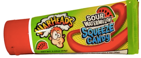 WARHEADS SOUR WATERMELON SQUEEZE CANDY
